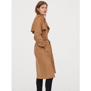 Тренч H&M 060831684_brown XS Коричневий (6666000166227) рейтинг