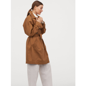 хороша модель Тренч H&M 060849637_brown L Коричневий (6666000162052)