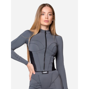 Жіночий лонгслів Designed for Fitness 518421010 XS/S Сірий (DF2000000027722) краща модель в Одесі