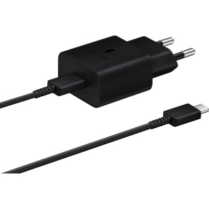 Зарядний пристрій Samsung 15W Power Adapter Type-C Cable Black (EP-T1510XBEGRU) краща модель в Одесі