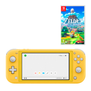 Набір Консоль Nintendo Switch Lite 32GB Yellow Новий + Гра The Legend of Zelda: Link's Awakening Nintendo Switch Російські Субтитри Новий краща модель в Одесі