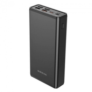 Павербанк Borofone 40000mAh 20W 4xUSB/2xType-C/Lightning, 3A black надежный