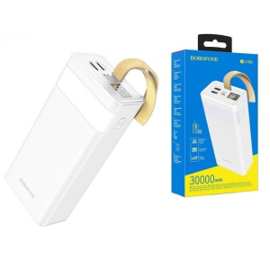 Павербанк Borofone New Light 30000mAh 2xUSB/Type-C white