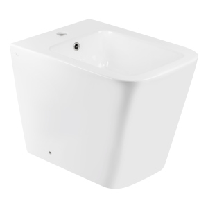 Биде напольное Qtap Crow 545х360х410 White QT05443370W лучшая модель в Одессе