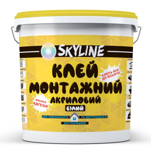 Клей монтажний акриловий універсальний SkyLine 12 кг. ТОП в Одесі