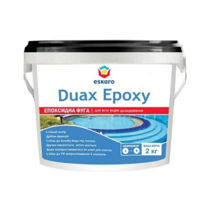 купить Затирка эпоксидная фуга Eskaro Duax Epoxy для швов плитки и мозаики 2 кг песочный