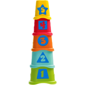 Пірамідка-сортер Chicco Stacking Cups (09373.00) (8058664089741) краща модель в Одесі