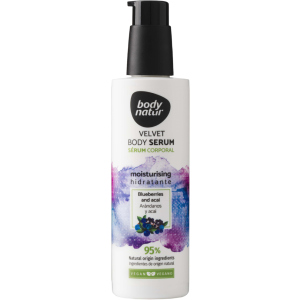 Оксамитова сироватка для тіла Body Natur Velvet Body Serum Blueberries and Acai 200 мл (8414719408019)