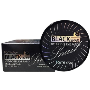 Патчі для очей FarmStay Black Snail Hydrogel Eye Patch 60 шт 90 г (8809460461138)