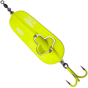 Блесна DAM Madcat A-Static Rattlin Spoon 110 г тройник № 3/0 Fluo Yellow UV (66121) в Одессе