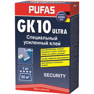 Клей Pufas GK10 для стеклообоев и флизелина 1 кг (4007954209929)