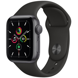 Смарт-часы Apple Watch SE GPS 40mm Space Grey Aluminium Case with Black Sport Band (MYDP2UL/A) краща модель в Одесі