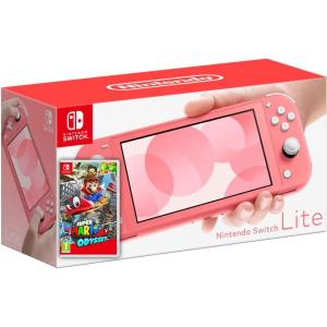 Nintendo Switch Lite Coral + Гра Super Mario Odyssey (російська версія) в Одесі