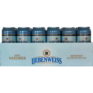 купити Упаковка пива Liebenweiss Hefe-Weissbier світле не фільтроване 5.1% 0.5 л х 24 шт (4071600054119)