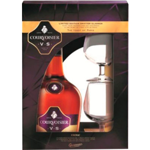 Коньяк Courvoisier VS 0.7 л 40% + 2 келихи (5010696004379) в Одесі