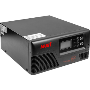 Перетворювач напруги Must 600W з чистою синусоїдою, 12V, LCD (KD00MS0047) ТОП в Одесі