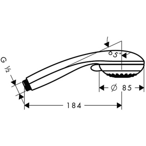 Ручная лейка HANSGROHE Crometta Vario 28562000 ТОП в Одессе