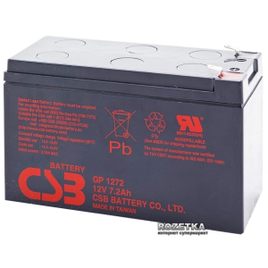 Акумуляторна батарея CSB 12V 7.2Ah (GP1272F2/GP1272) краща модель в Одесі