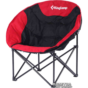 Раскладное кресло KingCamp Moon Leisure Chair Black/Red (KC3816 Black/Red)