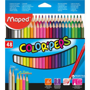 Карандаши цветные Maped Color Peps Classic 48 цветов (MP.832048) лучшая модель в Одессе