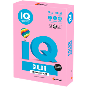 Папір IQ Color Neon Pink рожевий А4 80г/м2 500 аркушів (9003974411873) ТОП в Одесі