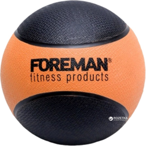 Набивной мяч медбол Foreman Medicine Ball 1 кг Black-Orange (FMRMB1) ТОП в Одессе