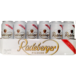 Упаковка пива Radeberger світле фільтроване 4.8% 0.5 л x 24 шт (4053400181660) рейтинг