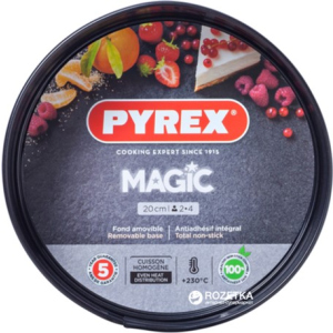 Форма круглая для выпечки с разъёмной чашей Pyrex Magic20 см Круглая Черная (MG20BS6) в Одессе