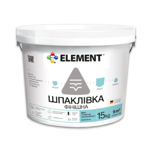 Фінішна шпаклівка "ELEMENT" 15 кг краща модель в Одесі