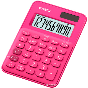 Калькулятор Casio 10 разрядный 85.5х120х19.4 (MS-7UC-RD-S-EC) ТОП в Одессе