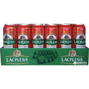 Упаковка пива Lacplesis Dzintara светлое фильтрованное 4.8% 0.568 л x 24 шт (4750132001364_4750132001302) надежный