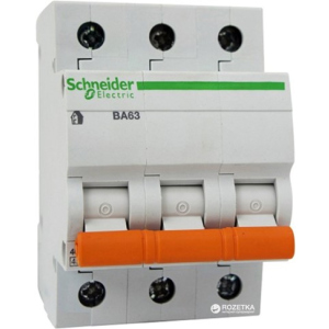 Автоматичний вимикач Schneider Electric 3 Р 20 А тип C 4.5 кА краща модель в Одесі