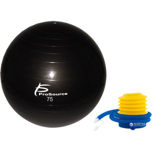 Гімнастичний м'яч ProSource Stability Exercise Ball 75 см Чорний (PS-2207-sfb-75) ТОП в Одесі