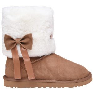 Уггі UGG Classic Short Fur Bow 117015 38 Chestnut краща модель в Одесі