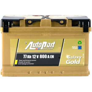 Автомобільний акумулятор Autopart 77 Ah/12V Galaxy Gold Ca-Ca (0) (ARL077-GG0) краща модель в Одесі