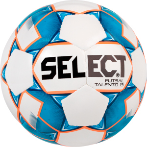 М'яч футзальний Select Futsal Talento 13 (346) Whire-Blue (5703543187140) краща модель в Одесі