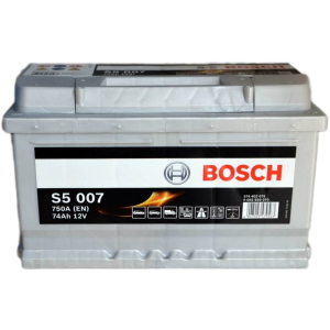 Автомобільний акумулятор Bosch 74Аh Єв (-/+) S5007 (750EN) (0 092 S50 070) ТОП в Одесі