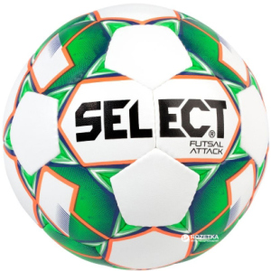 М'яч футзальний Select Futsal Attack New (046) №4 White-Green (5703543187102) ТОП в Одесі