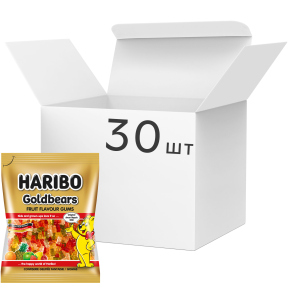 Упаковка конфет жевательных HARIBO Gold bears 80 г х 30 шт (9002975308397) лучшая модель в Одессе