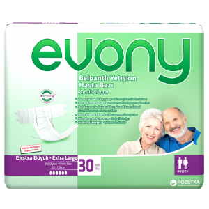 Подгузники для взрослых Evony 4 Extra Large 30 шт (8690536804092) в Одессе