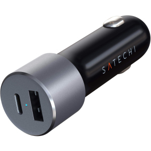 Автомобильное зарядное устройство Satechi 72W Type-C PD Car Charger Space Grey (ST-TCPDCCM) лучшая модель в Одессе