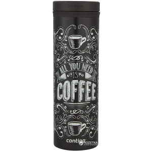 Термокухоль Contigo Twist Seal Eclipse Coffee 590 мл Чорна (2002764) в Одесі