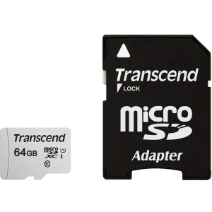 Transcend 300S microSDXC 64GB UHS-I U1 + SD-Adapter (TS64GUSD300S-A) в Одессе