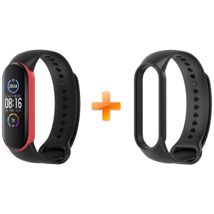 купити Xiaomi Mi Band 5 MiJobs двоколірний чорний/червоний (MJ5-DSS006BR)