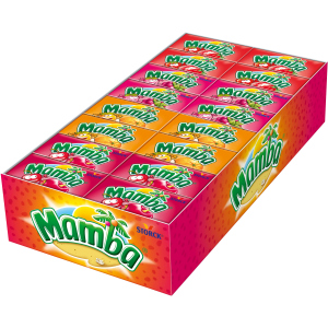 Упаковка жувальних цукерок Mamba Асорті 48 шт х 26.5 г (4014400110944_4014400110869) краща модель в Одесі