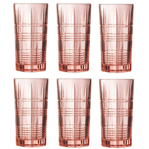 Набір склянок Luminarc Даллас Рожевий 6 х 380 мл (P9164/1) краща модель в Одесі