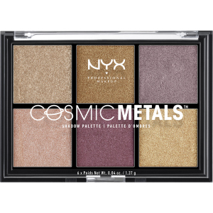 хорошая модель Палетка теней NYX Professional Makeup Cosmic Metal Shadow Palette 01 22 г (800897093228)