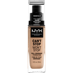 Жидкая тональная основа NYX Professional Makeup Can`t Stop Won`t Stop 24-Hour Foundation 09 Medium Olive 30 мл (800897157265) лучшая модель в Одессе