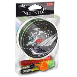 Шнур Mikado Nihonto Fine Braid 150 м 0.35 мм 33.40 кг Green (Z19G-035) краща модель в Одесі