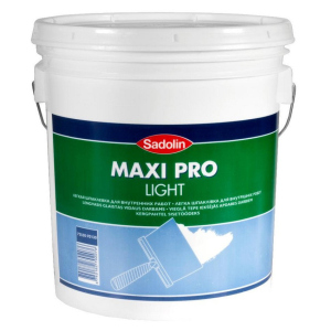 Легка шпаклівка для внутрішніх робіт Sadolin Maxi Pro Light Білий 17 л ТОП в Одесі